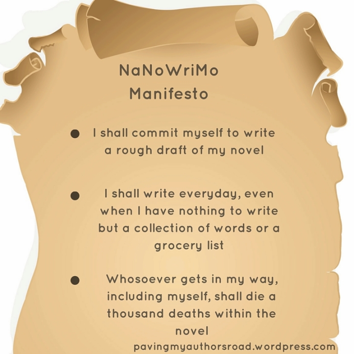 NaNoWriMo Manifesto